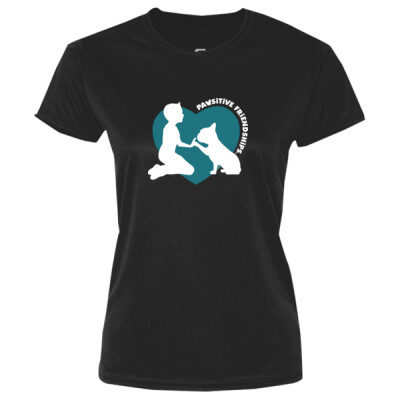 Ladies Performance Tee White Imprint Thumbnail