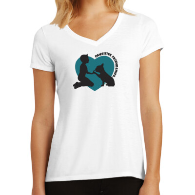 Ladies V-Neck - black logo Thumbnail