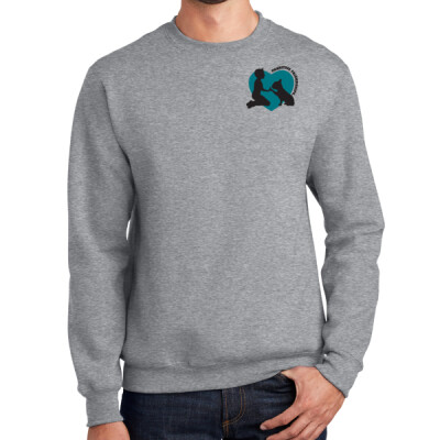 Unisex Pawsitive Friendships Crewneck Sweater - Grey Thumbnail